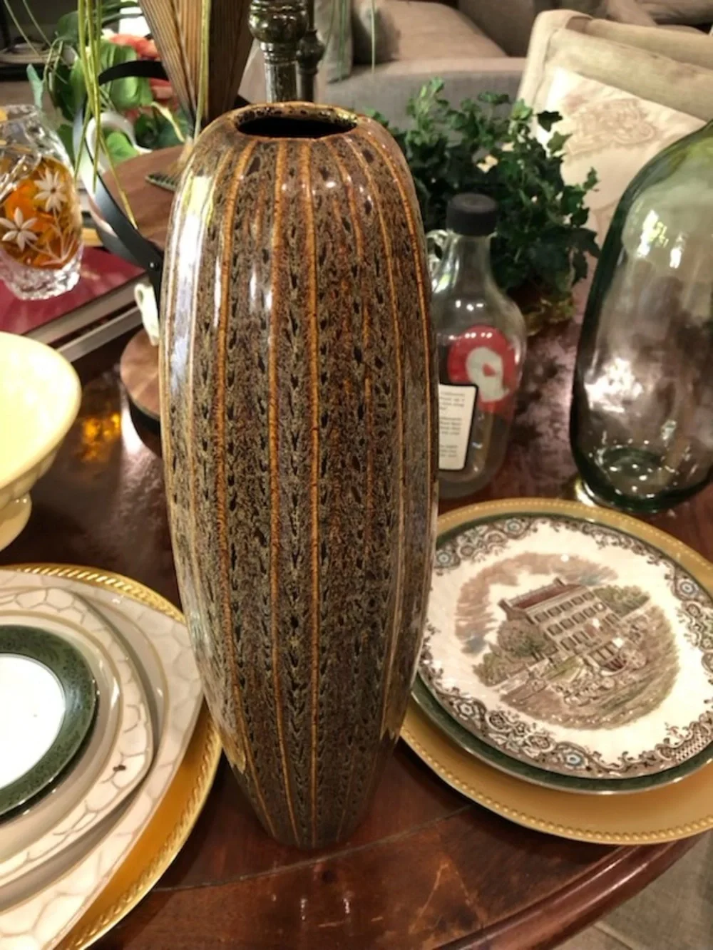vintage ceramic or art glass vase